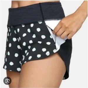Outdoor Voices Black and White Polka Dot Shorts